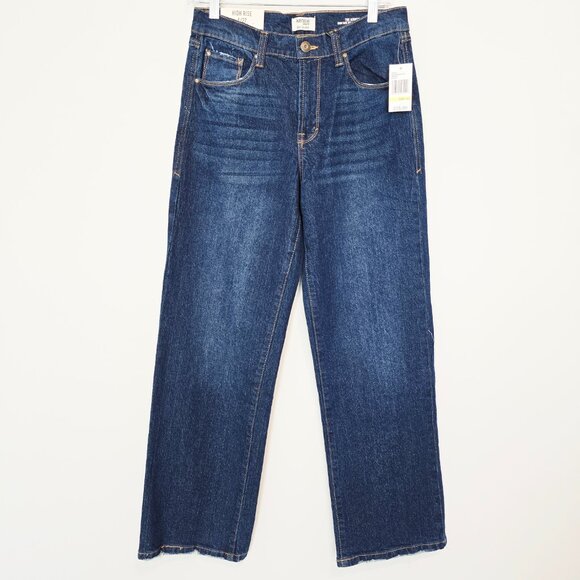 Kensie Denim - NWT Kensie The Aubrey High Rise Relaxed Straight Jeans 27 Mid Wash